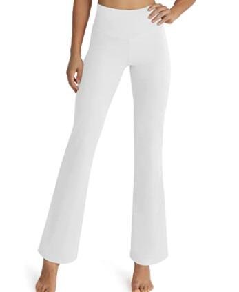 white yoga pants