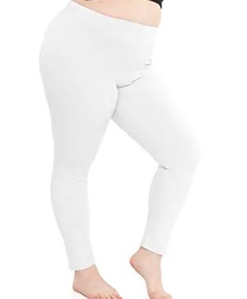 plus size white yoga pants